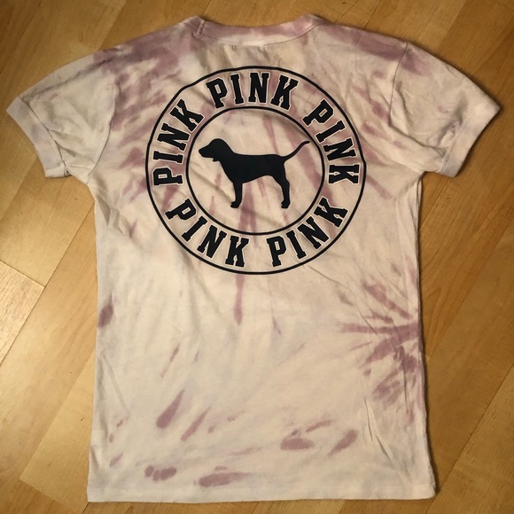 PINK Victoria's Secret Tops - PINK TIE DYE TEE